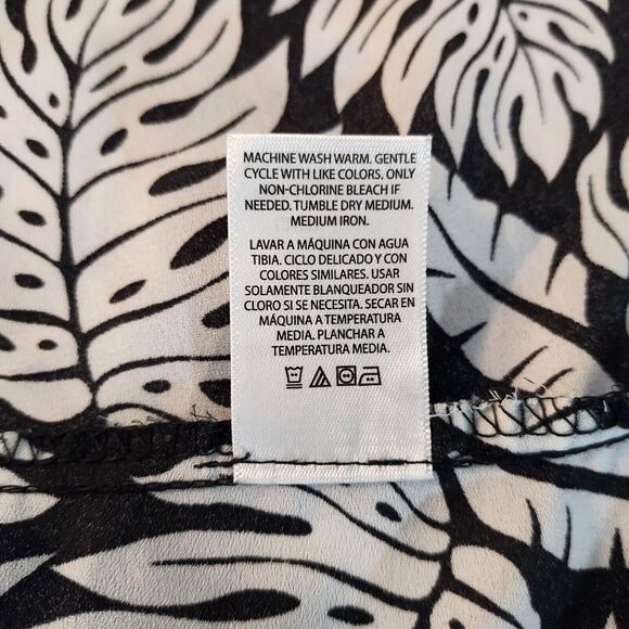 Terra & Sky Ruffle Tank Top Shirt Womens Plus Size 2X Sleeveless Flowy V Neck - Picture 9 of 12